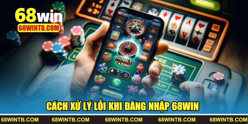 Cách xử lý lỗi trong quá trình đăng nhập 68WIN